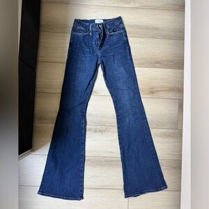 Frame Denim Dark Blue Le High Flare Jeans size 25